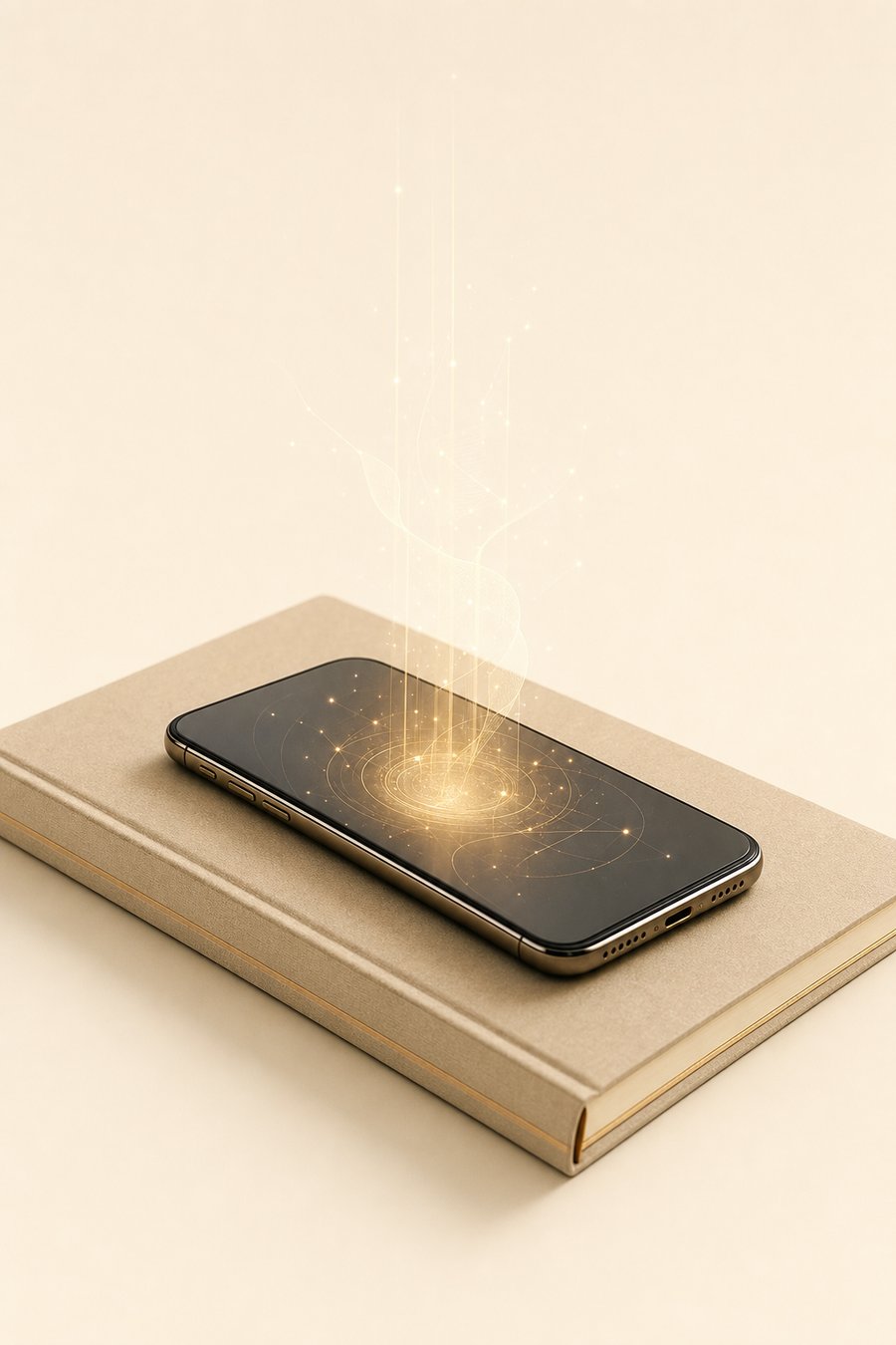 Un livre et un smartphone, illustrant le livre augmenté